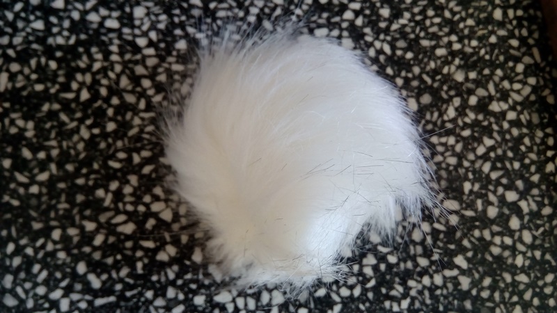 Bambule 12 cm bílá