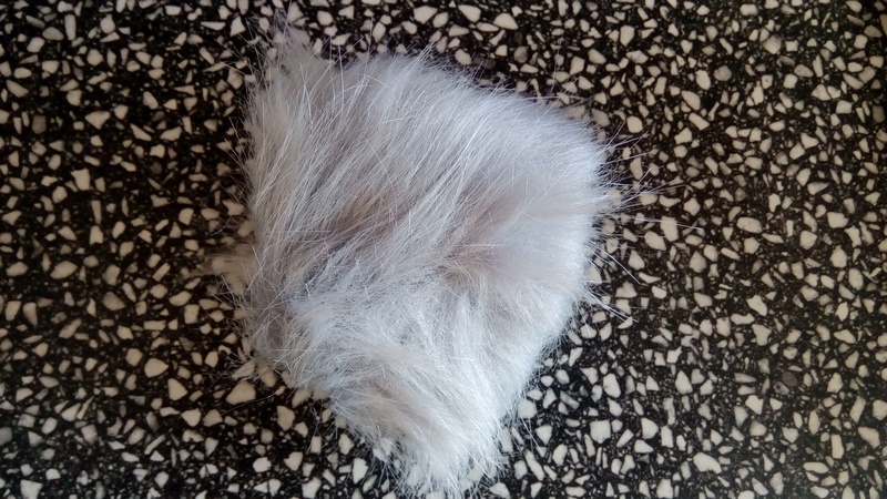 Bambule 12 cm světle šedá