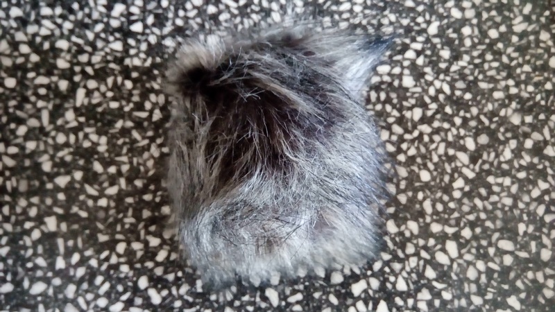 Bambule 12 cm tmavě šedá