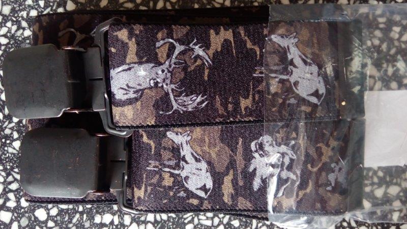 Pánské šle - kšandy 40 mm, Y 120 cm myslivecké