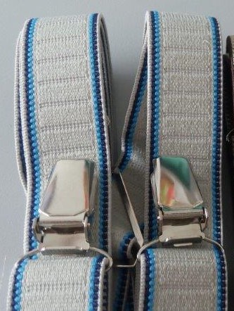 Pánské šle - kšandy 25 mm X, 115 cm šedá