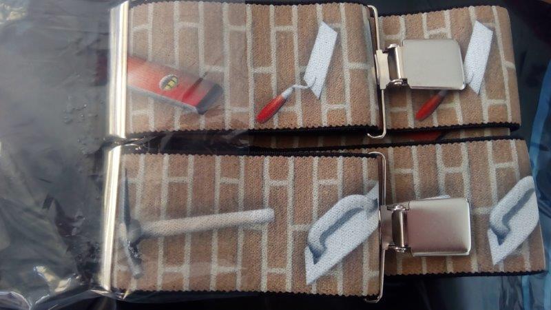 Pánské šle - kšandy 50 mm Y 120 cm povolání zedník1