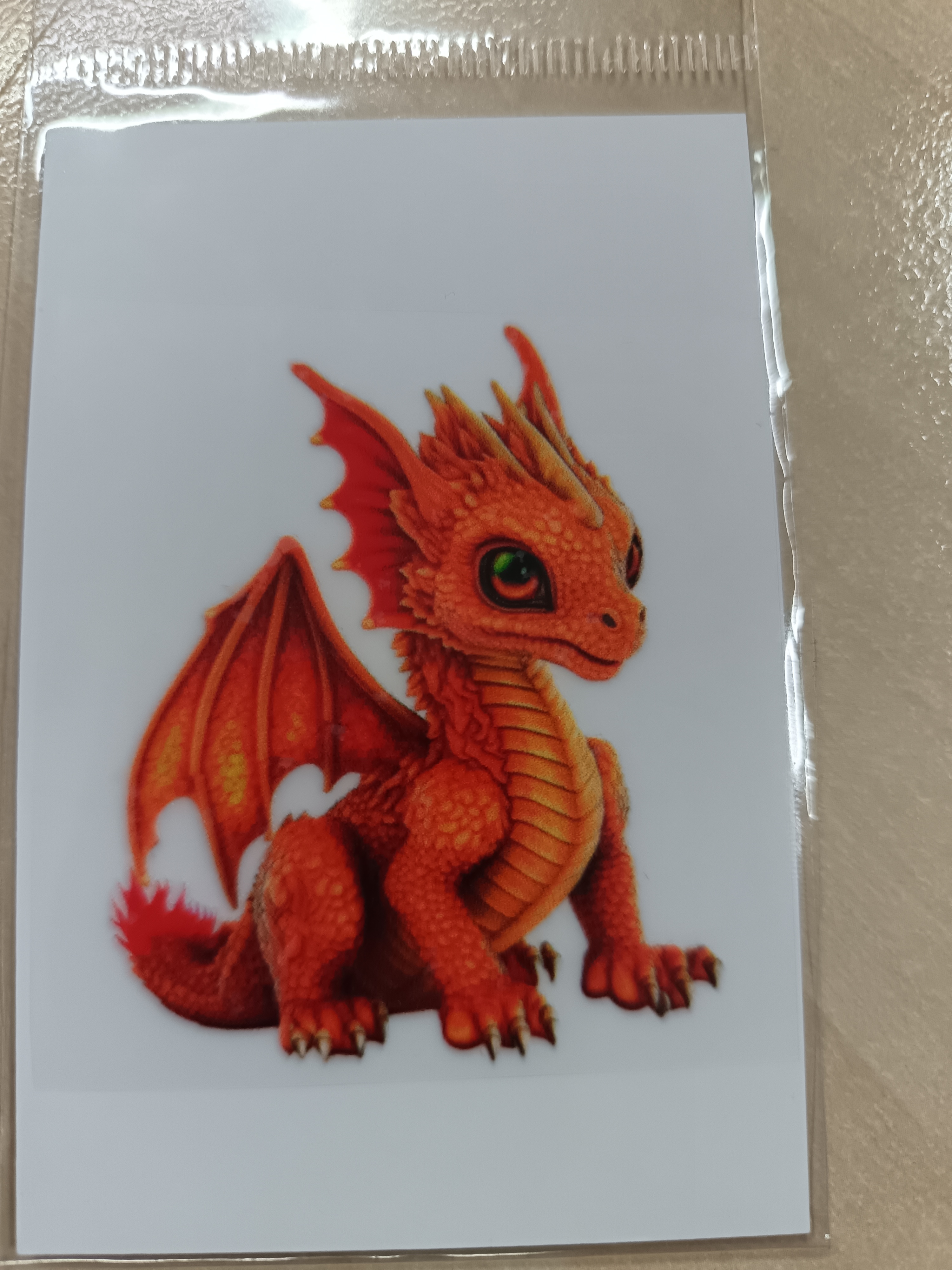 Aplikace nažehlovací Červený drak