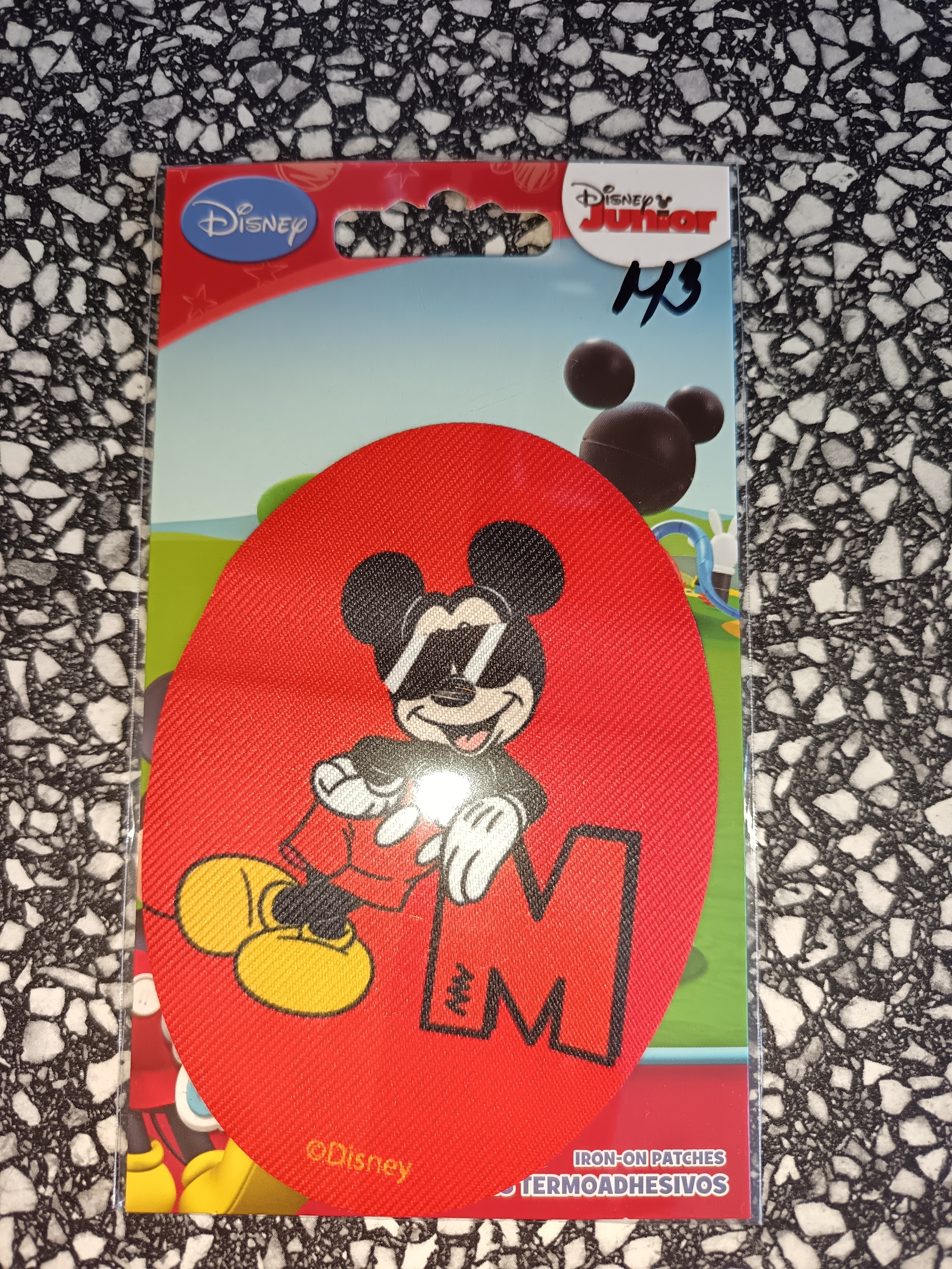 Nažehlovací záplaty aplikace Mickey