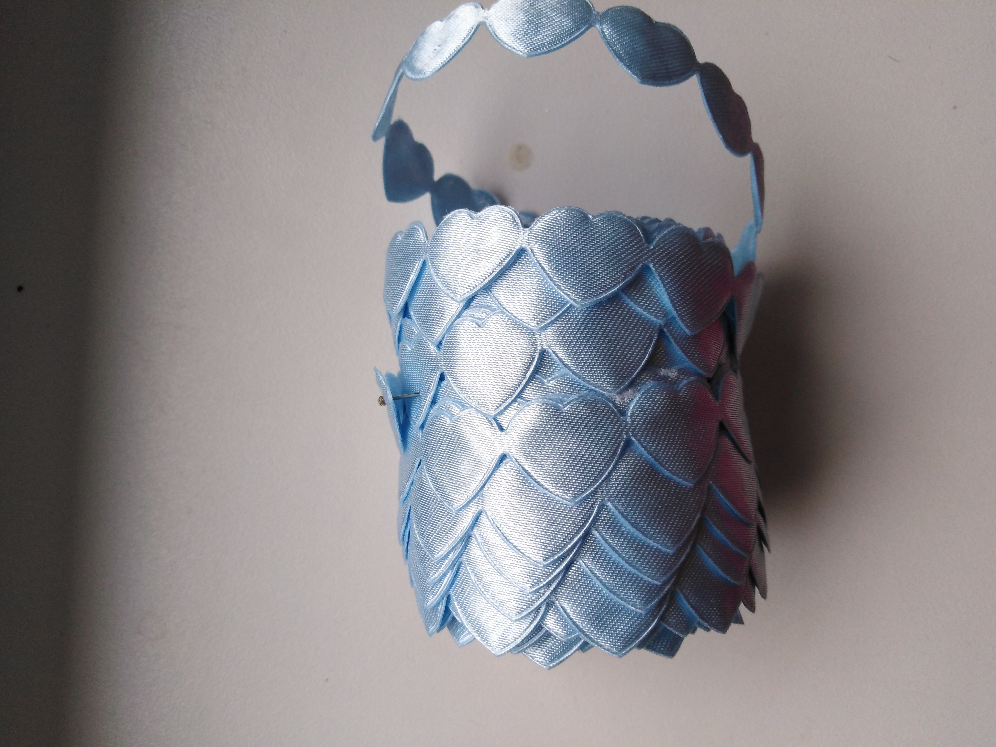 Aplikace metráž - srdíčka nebeská modř