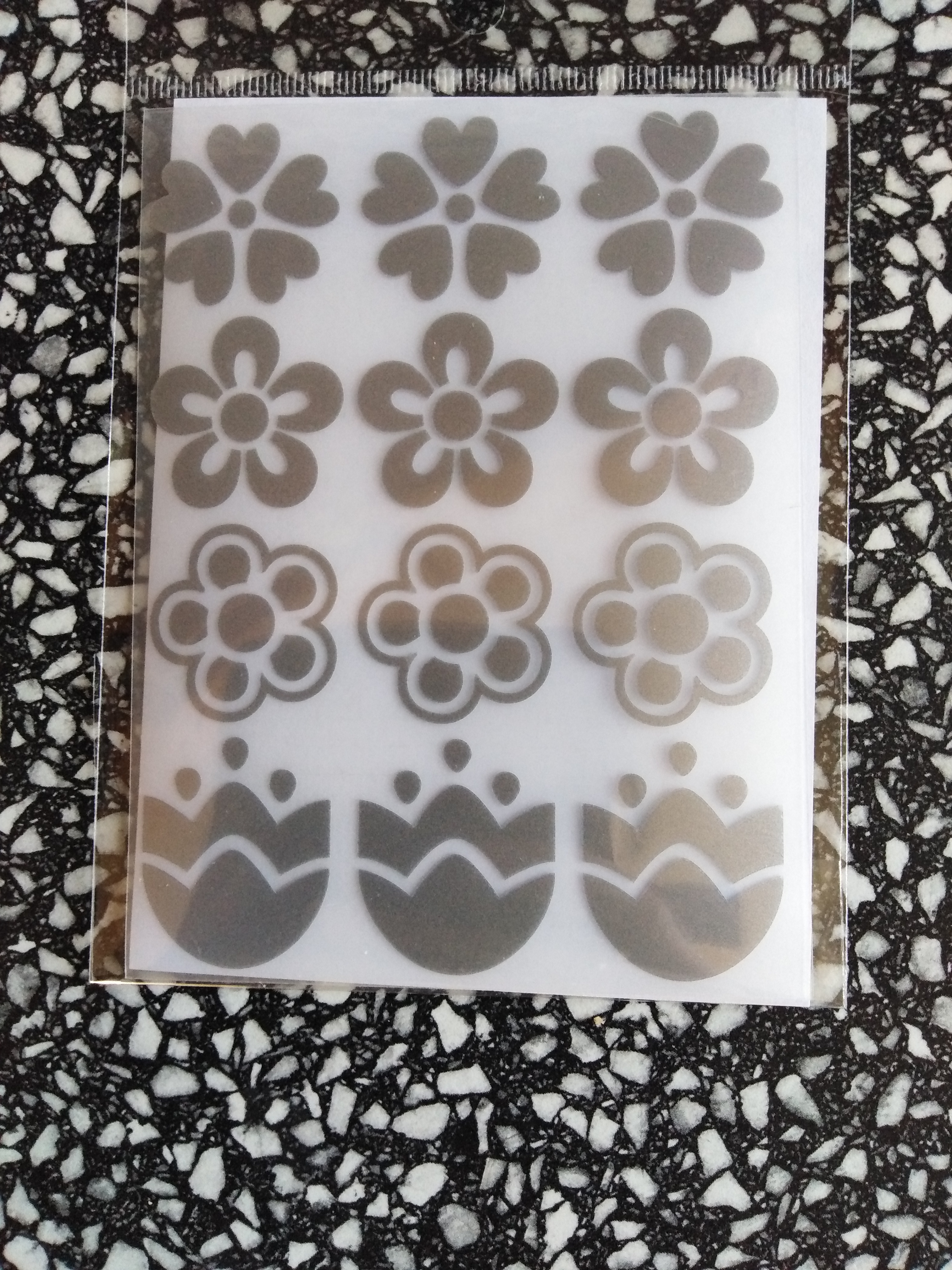 Reflexní motiv květ 2