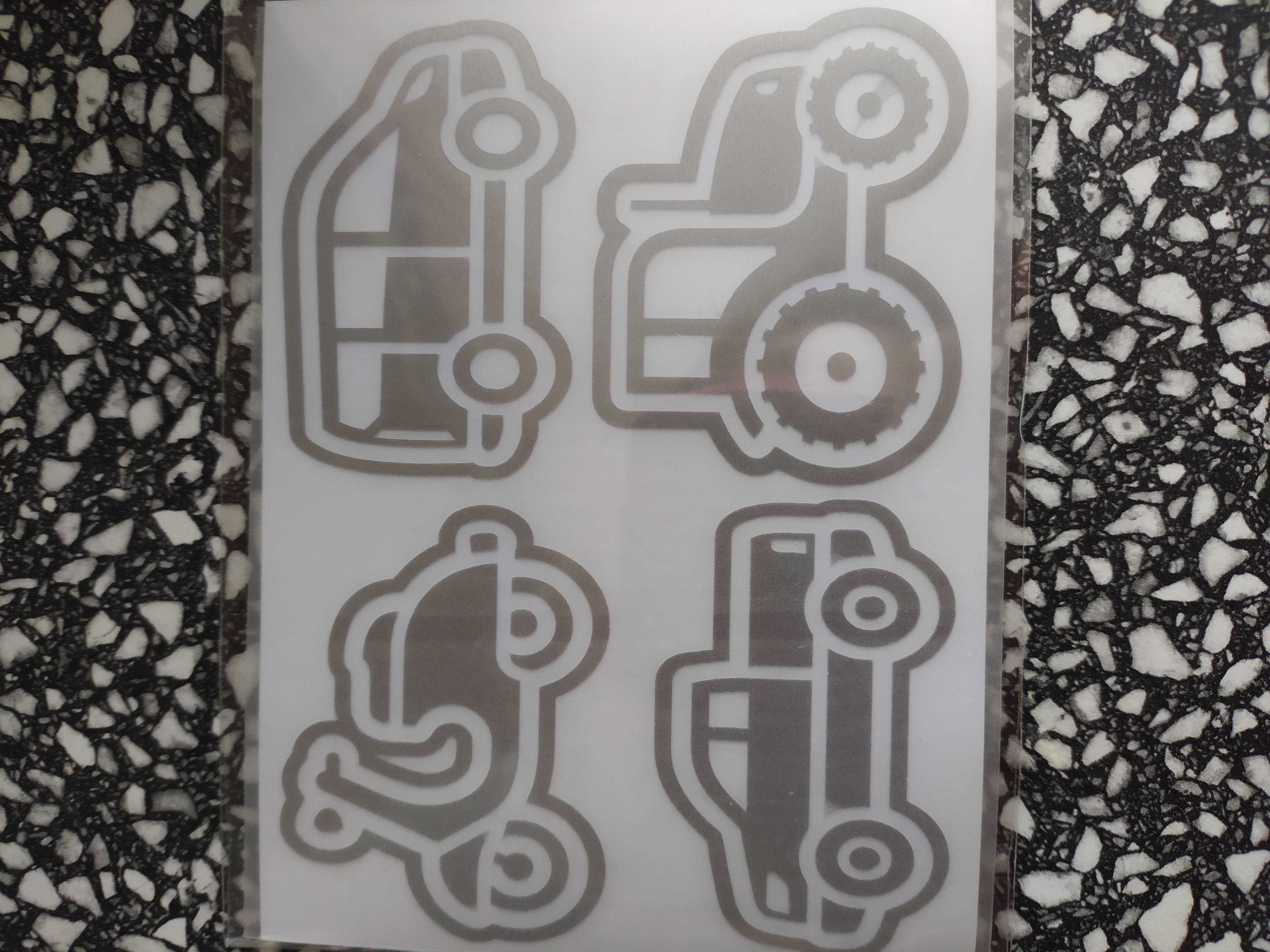 Reflexní motiv auta