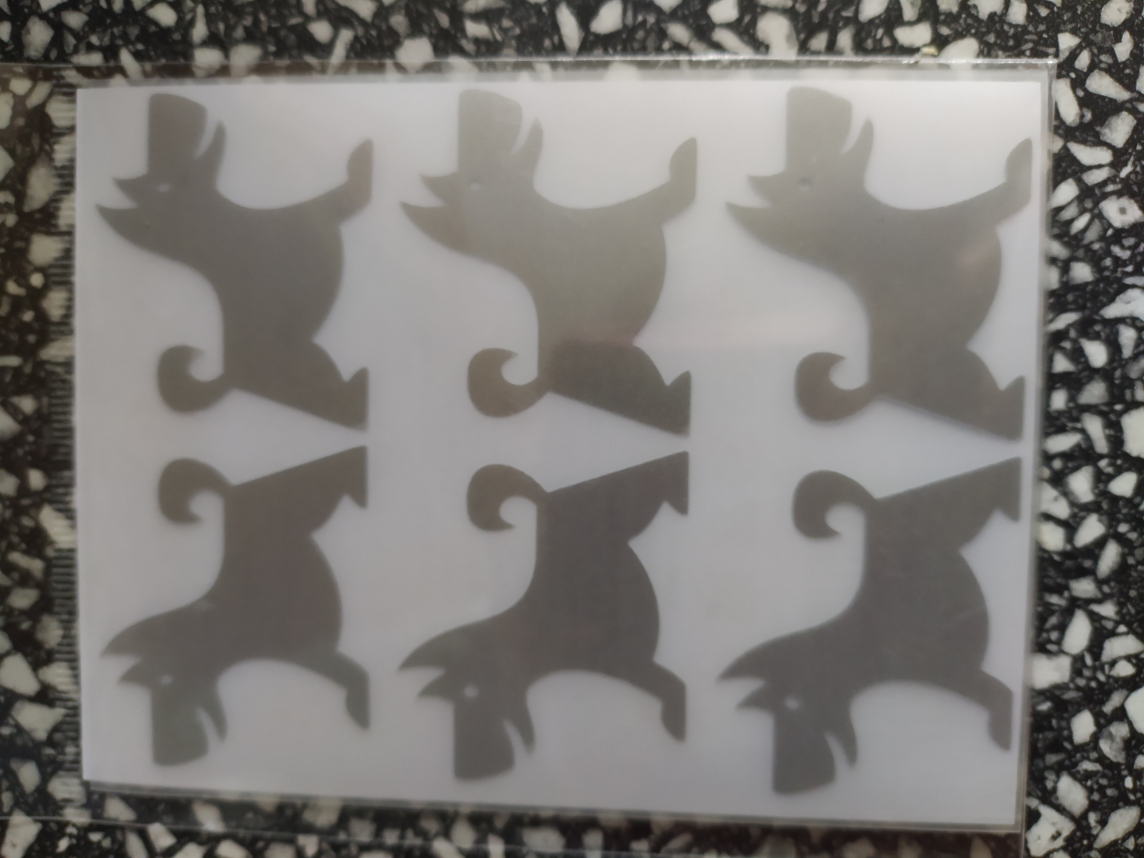 Reflexní motiv pejsek