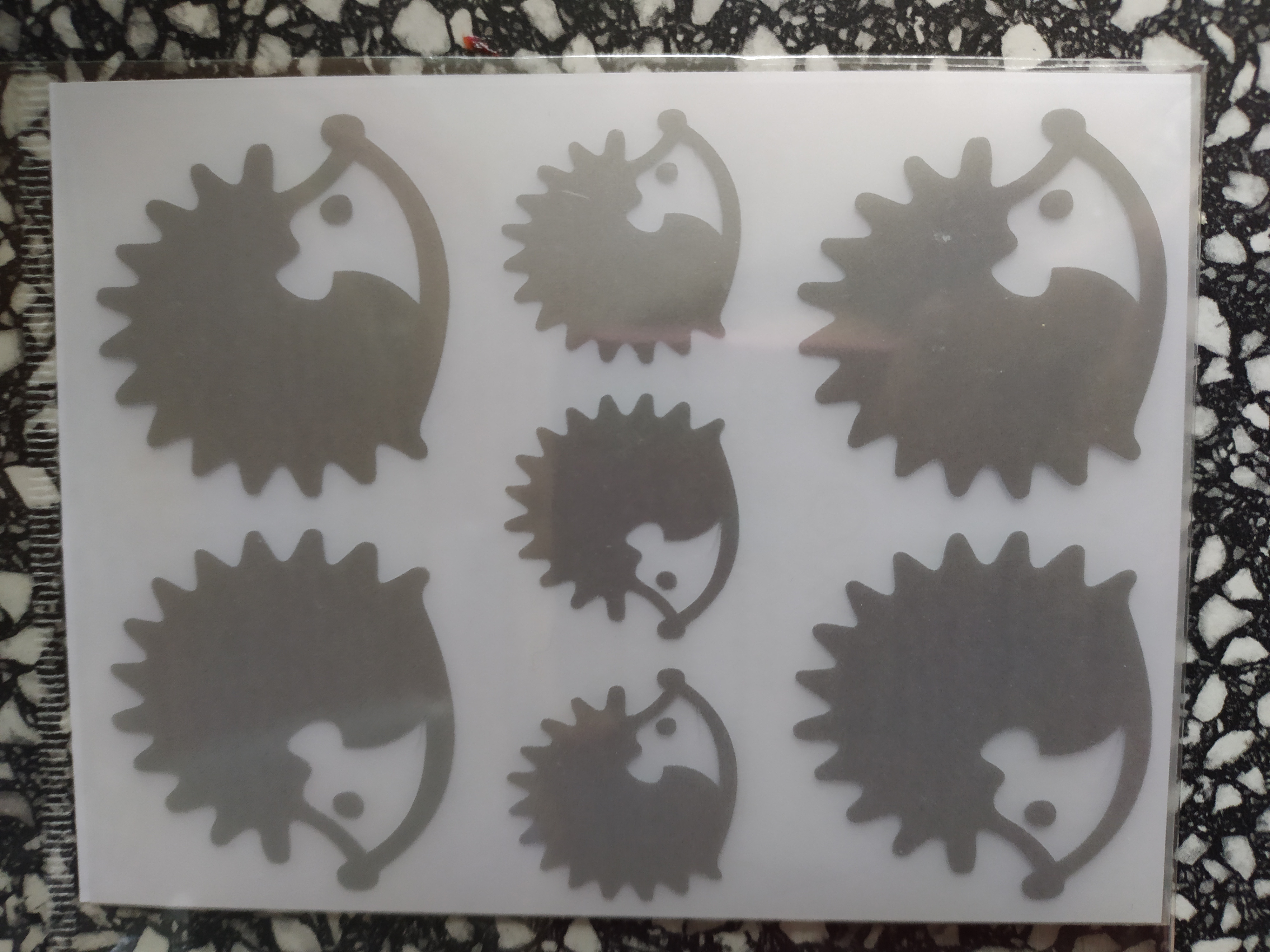 Reflexní motiv ježek