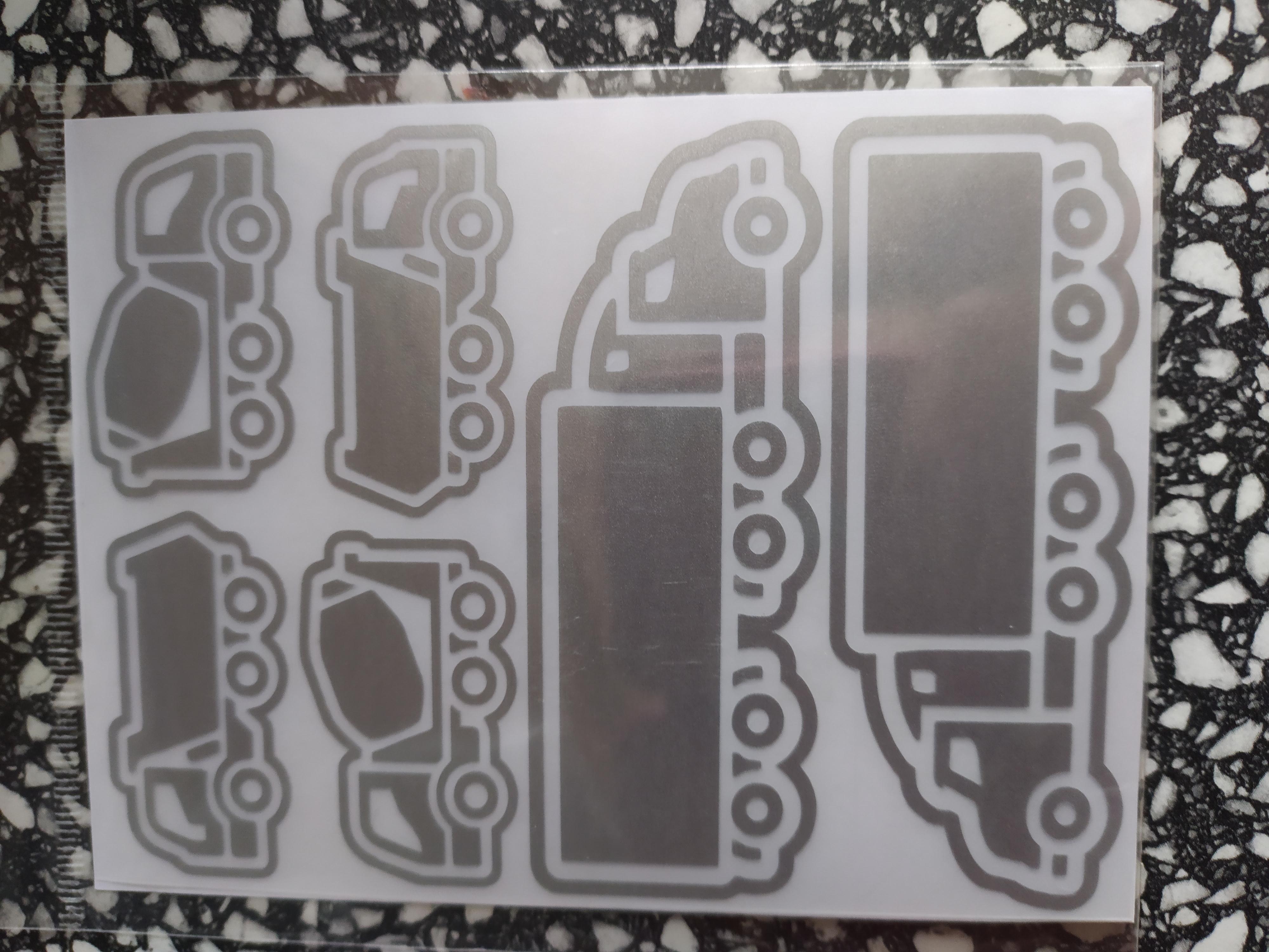 Reflexní motiv auto