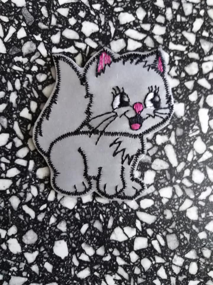 Reflexní nášivky - kočička