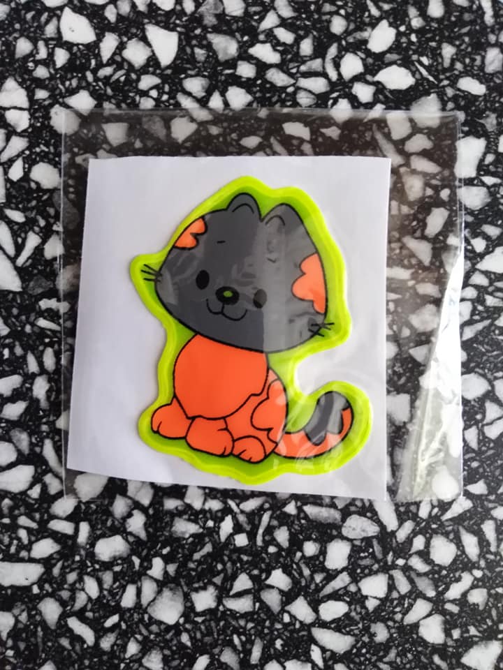 Samolepky reflexní zvířátka - kočička