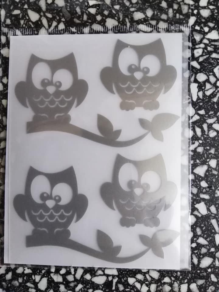 Reflexní motiv sovičky