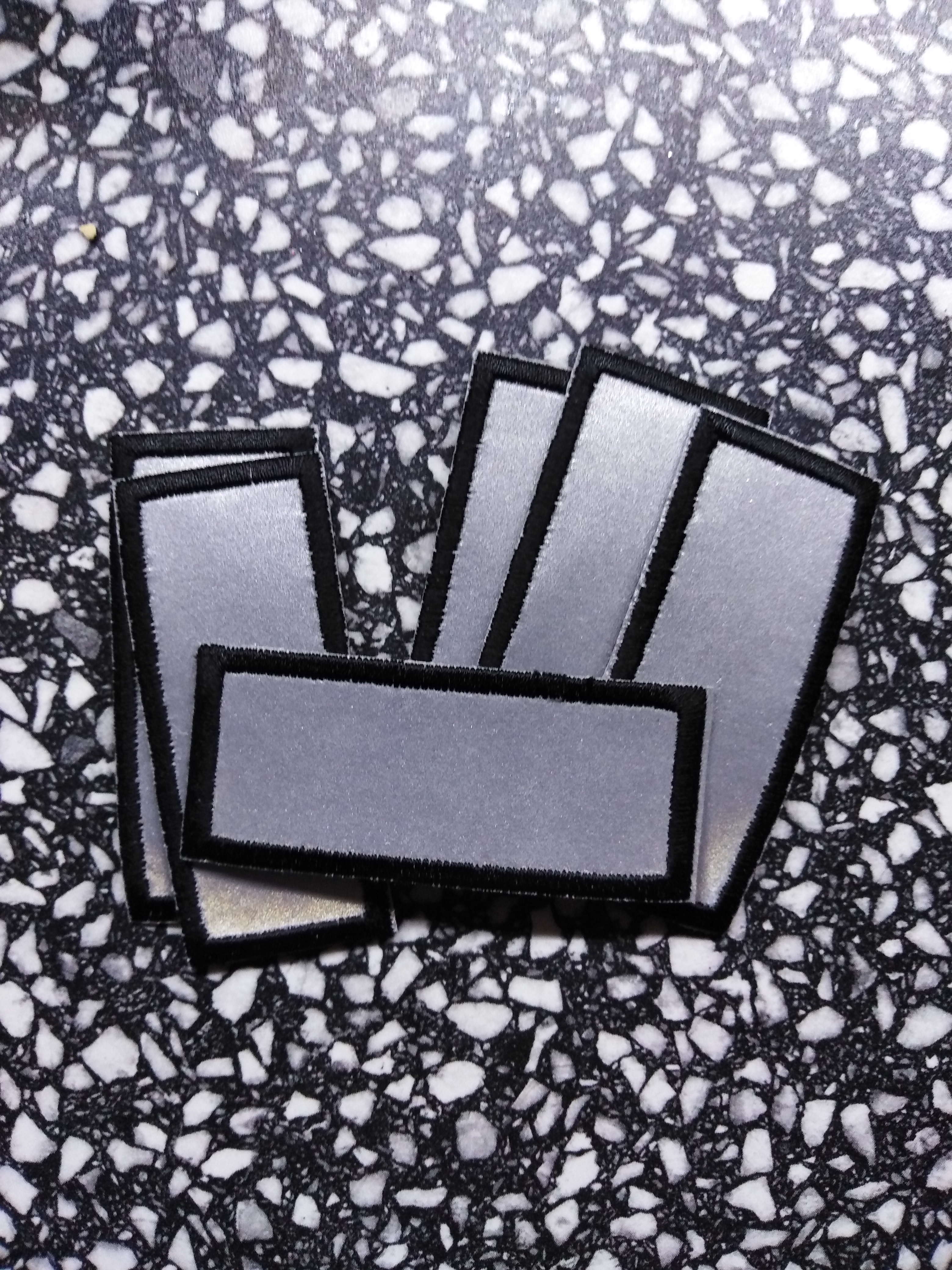 Reflexní aplikace nažehlovací - obdélník