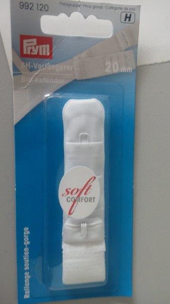 Prodlužovač podprsenkový 20 mm bílý