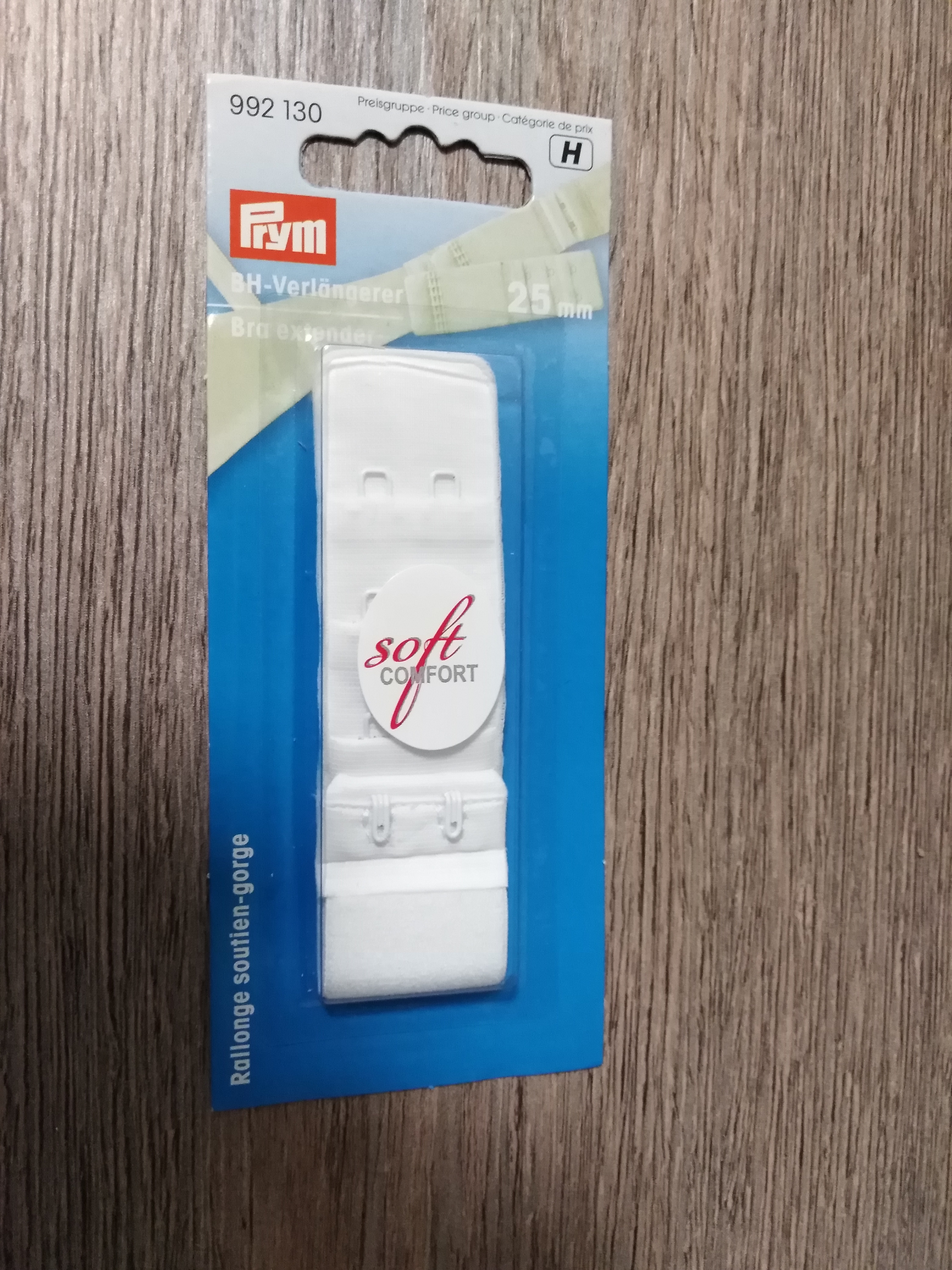 Prodlužovač podprsenkový 25 mm bílý