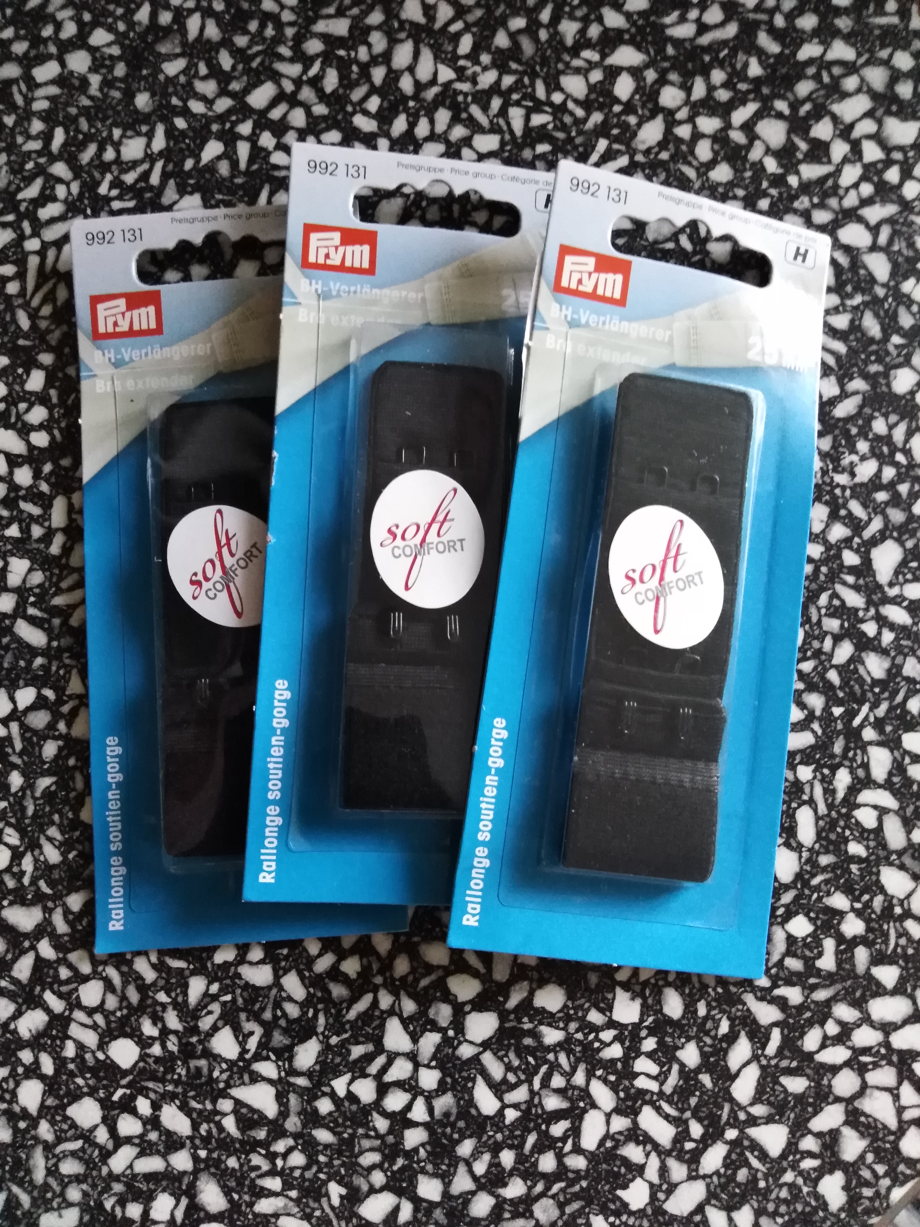 Prodlužovač podprsenkový 25 mm černý