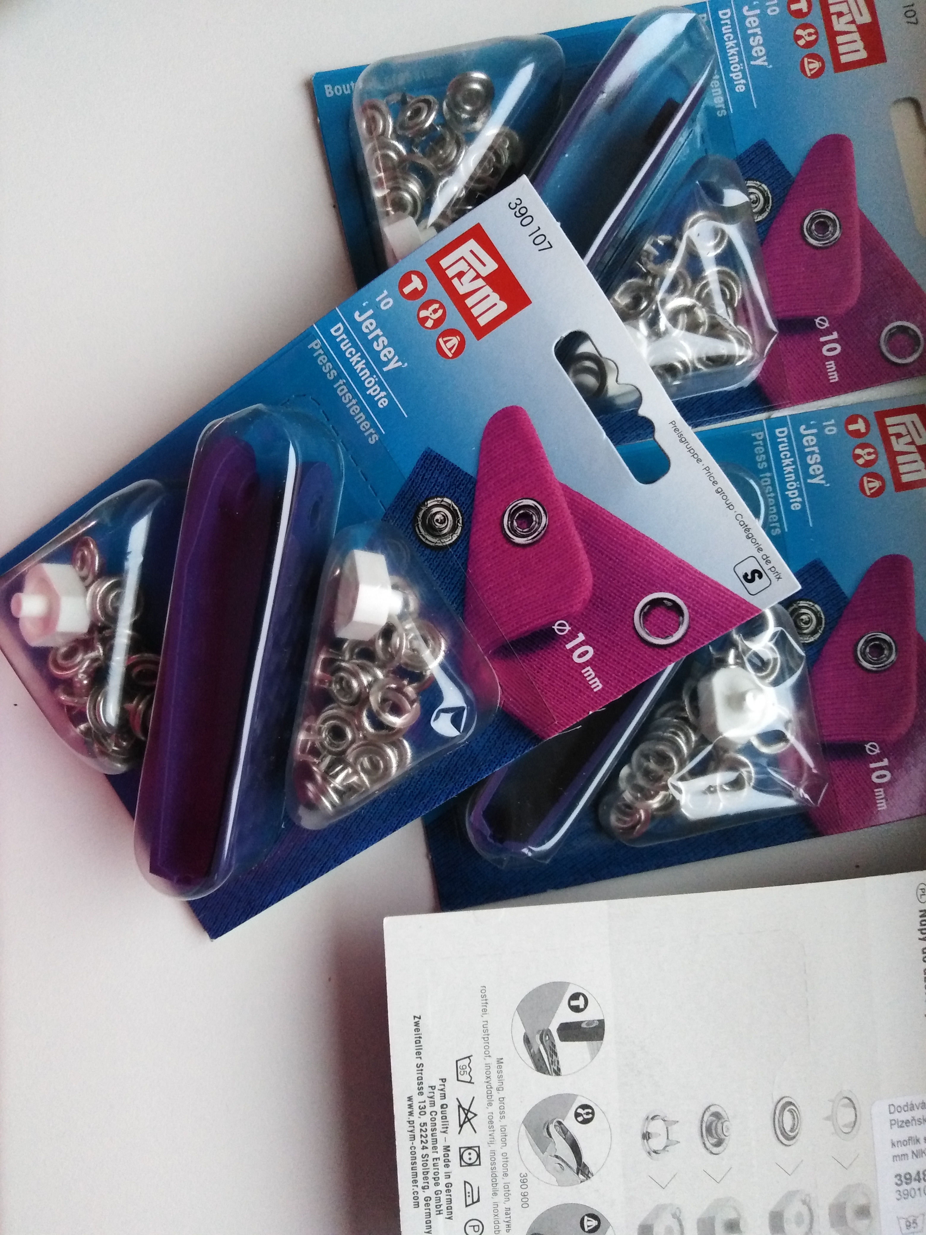 Knoflík stiskací Jersey 10 mm nikl