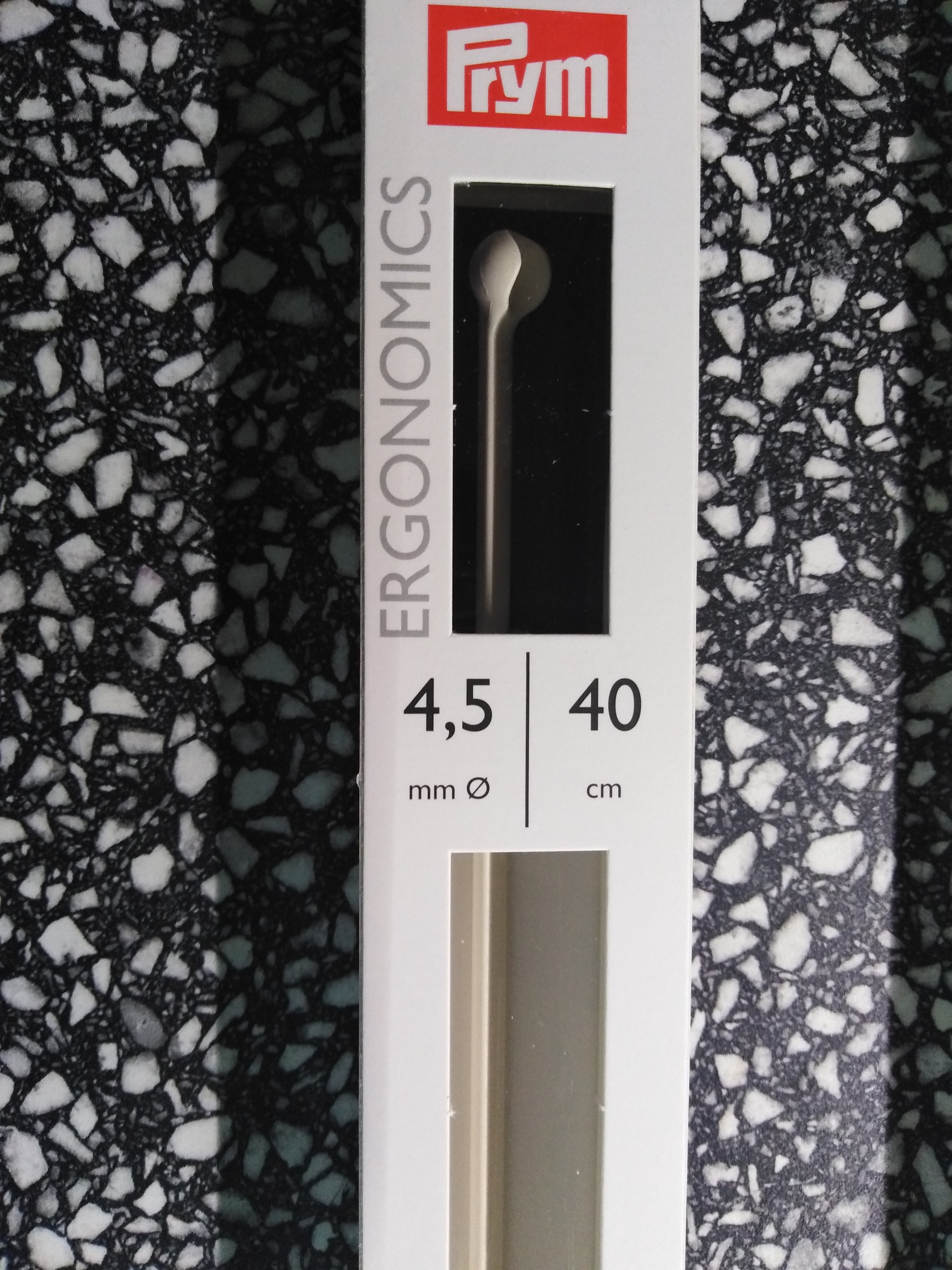 Jehlice pletací ergonomická 4,5 mm/40 cm