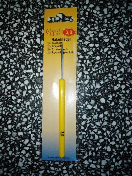 Háček pletací 3 mm s ručkou