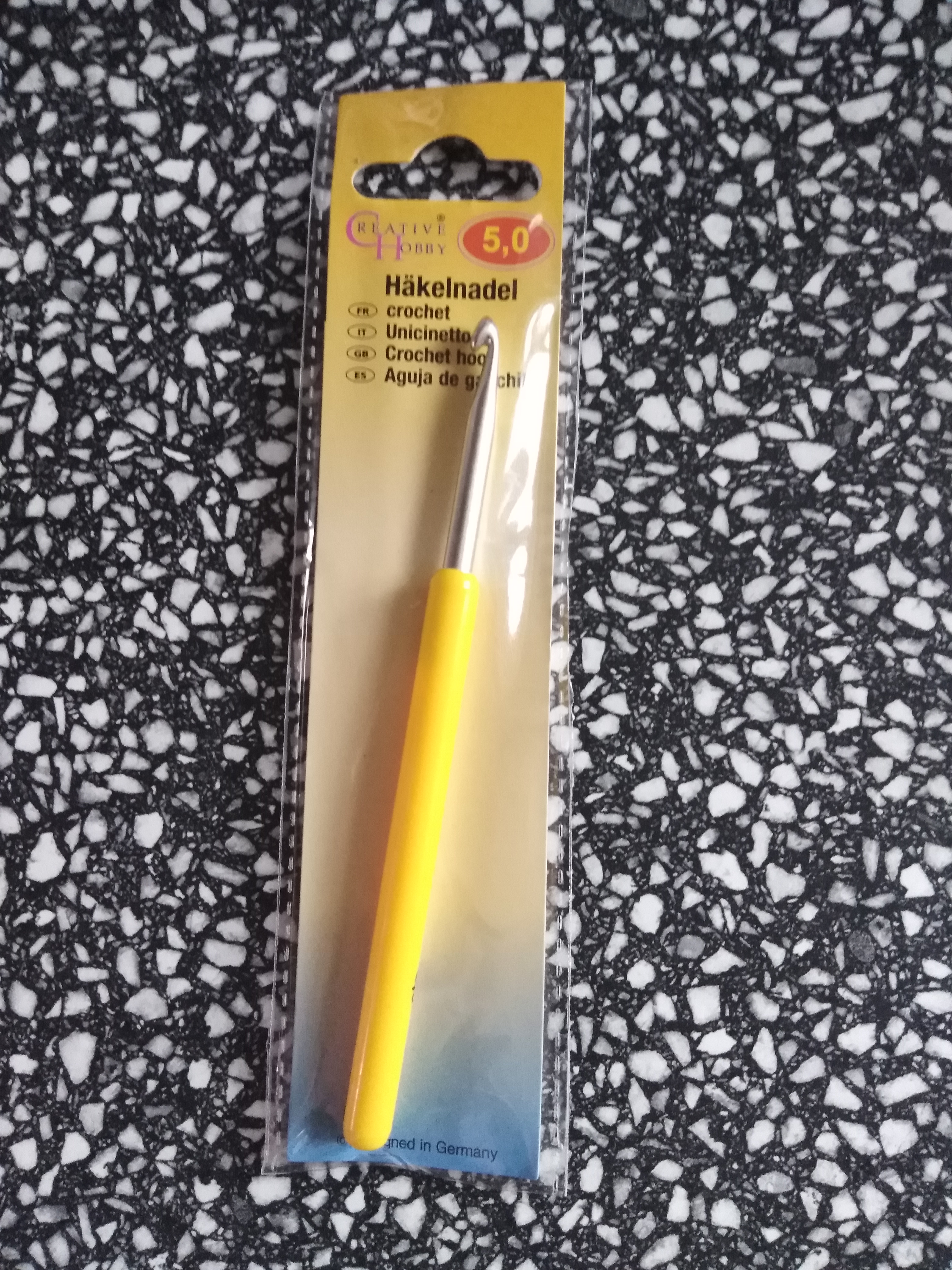 Háček pletací s ručkou 5 mm