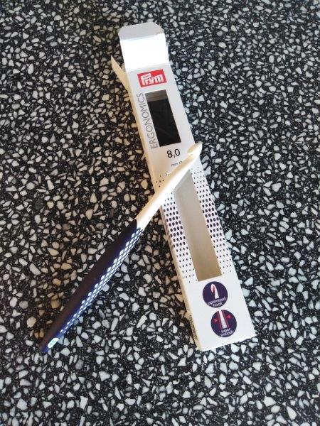 Háček na vlnu ergonomický 12 mm/18 cm