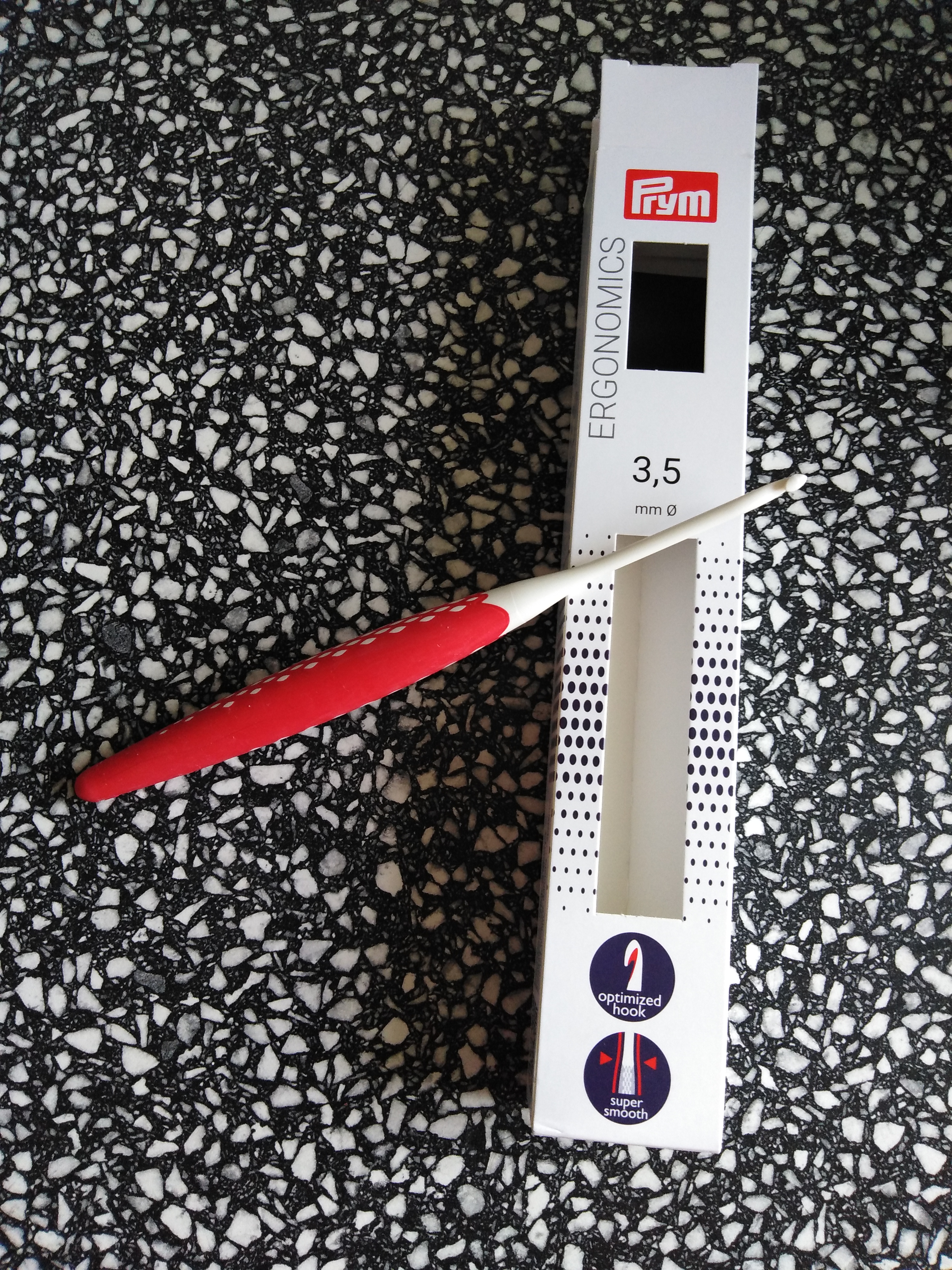 Háček na vlnu ergonomický 3,5 mm/16 cm