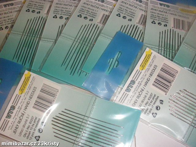 Jehly ruční 25 ks Sharps 3-9