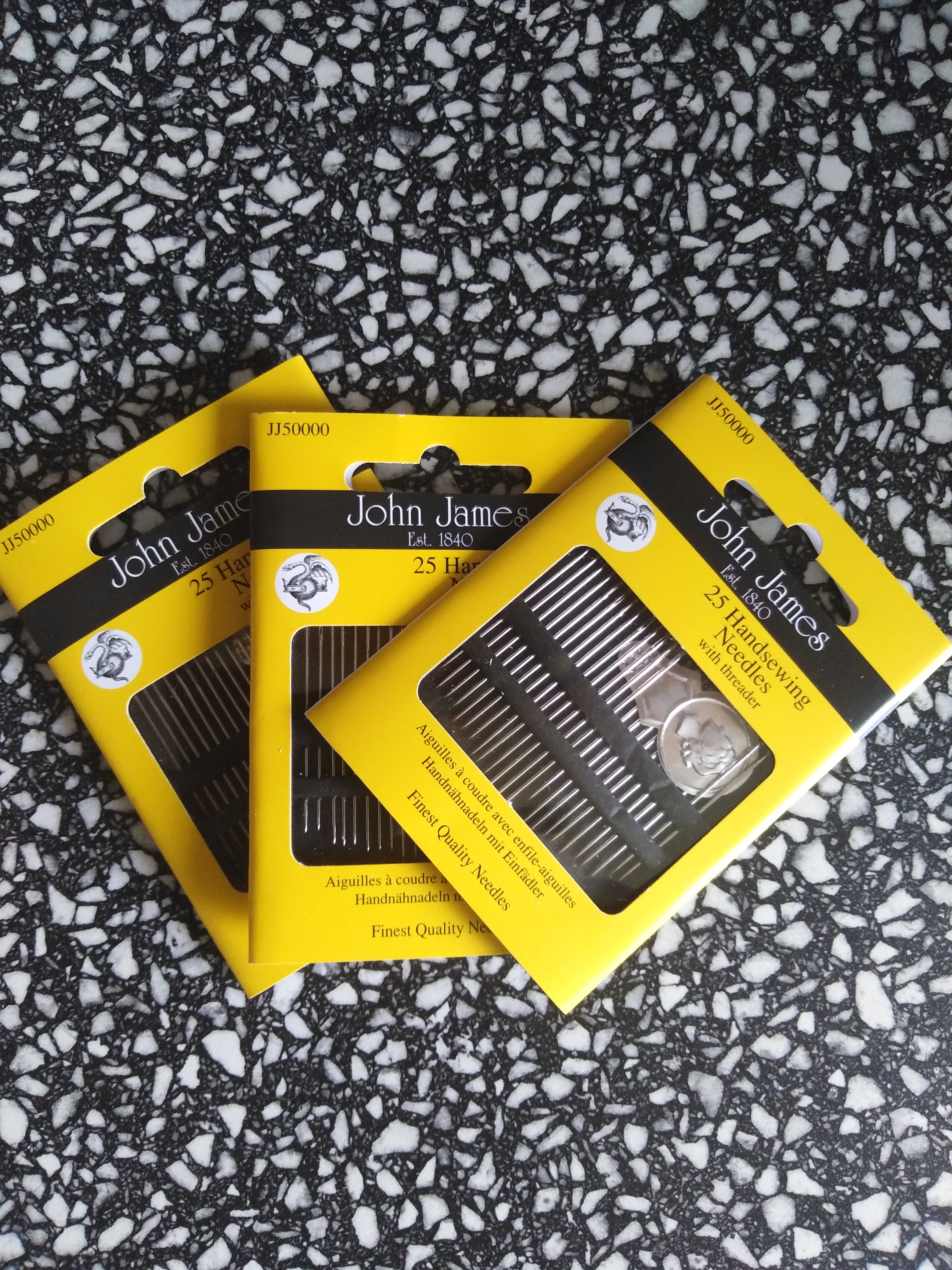 Jehly ruční mix 25 kusů + navlékač