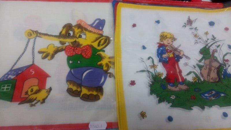 Kapesník dětský tisk 6 ks taška