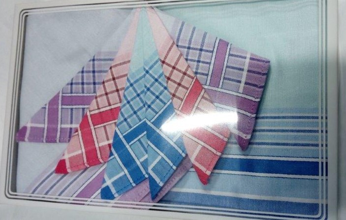 Kapesník dámský barevný 6 ks krabička