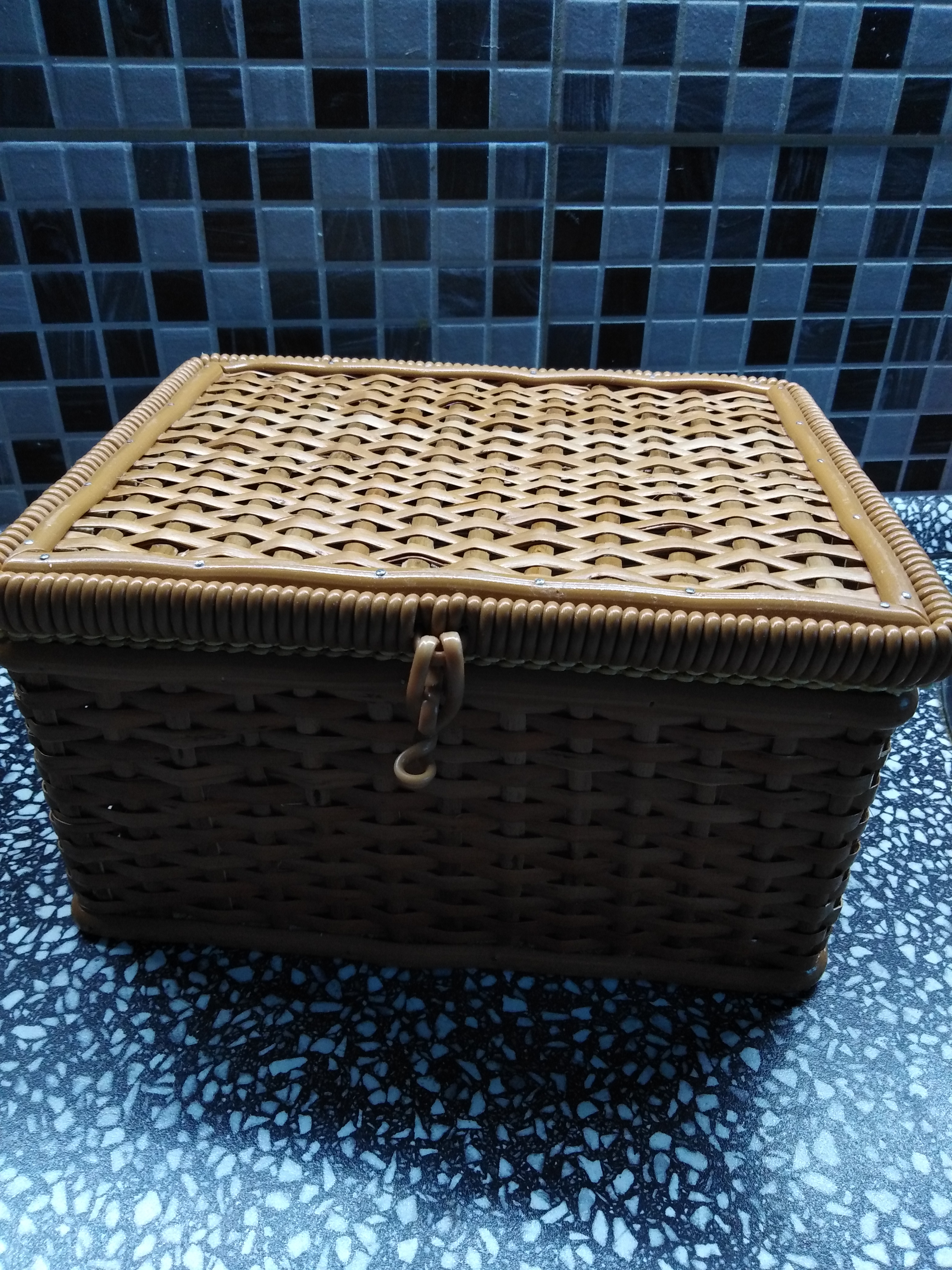 Kazeta na šití - obdélníková, proutí