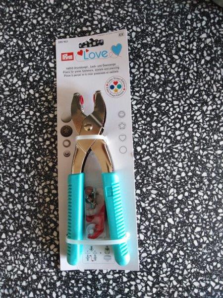 Kleště Vario Prym Love nýtovací děrovací tyrkys