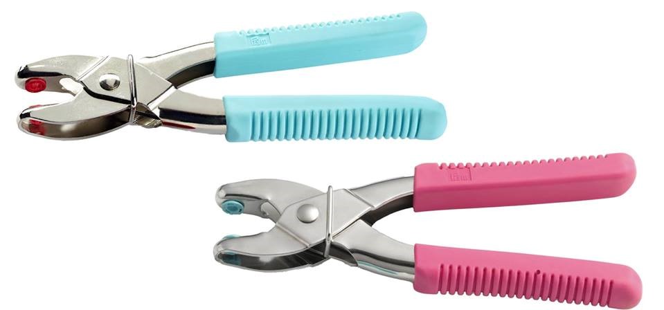 Kleště Vario nýtovací děrovací růžové