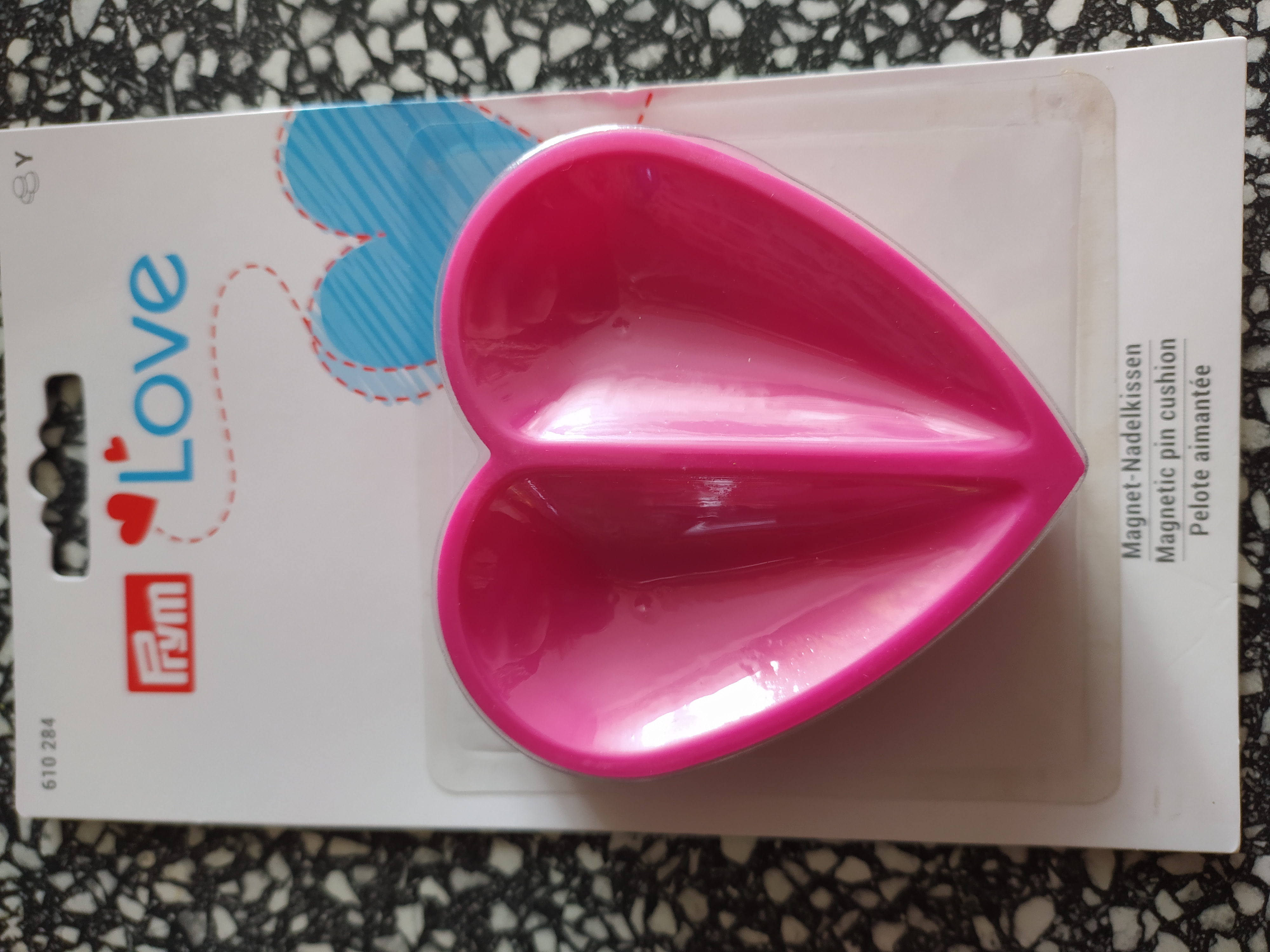 Magnetická miska na špendlíky srdce PRYM LOVE