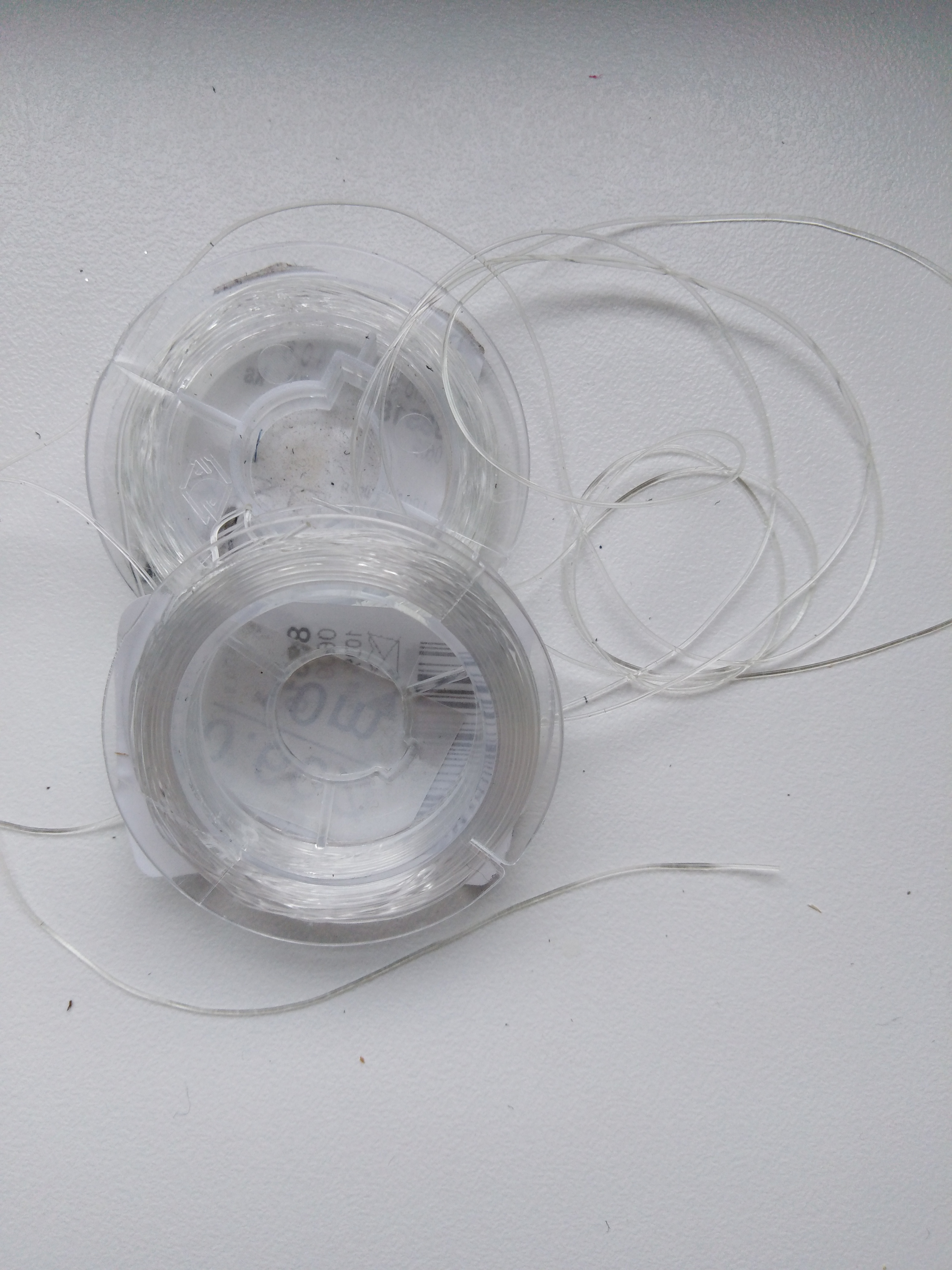 Silikonové vlákno 0,6 mm 9 m čiré