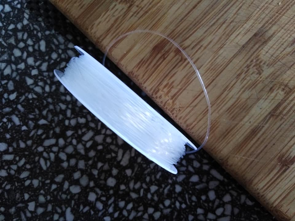 Vlákno silikonové 0,8 mm čiré 10 m