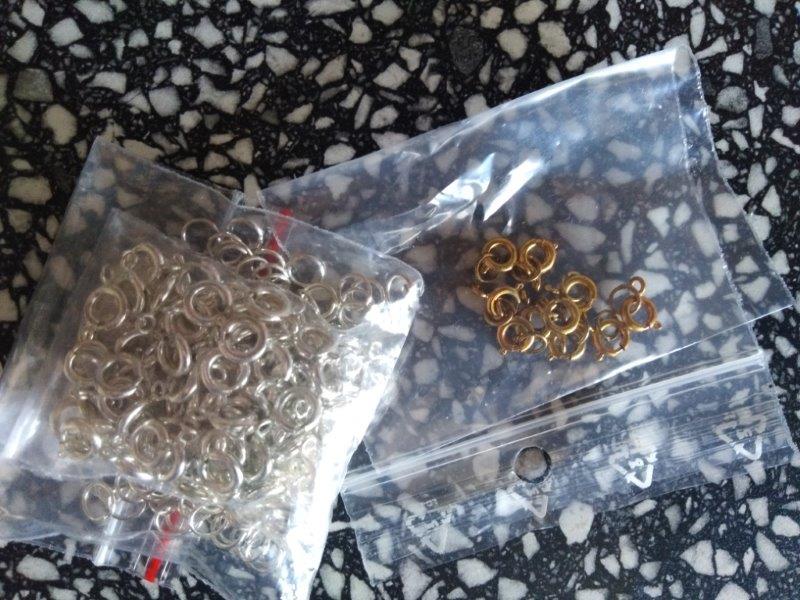 Zapínání na korálky kruhové stříbrné