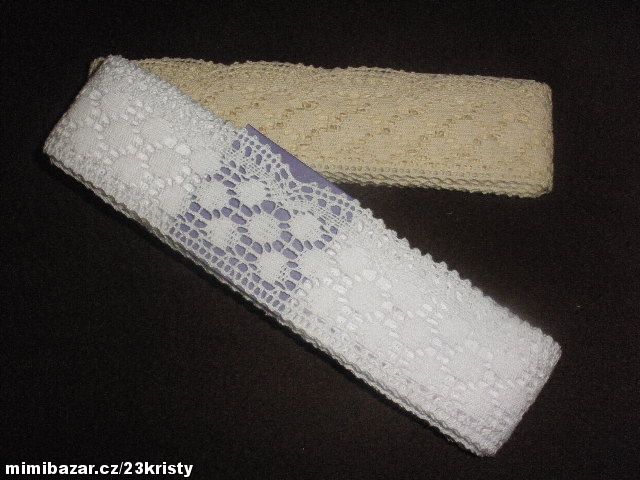 Krajka paličkovaná 55 mm ecru