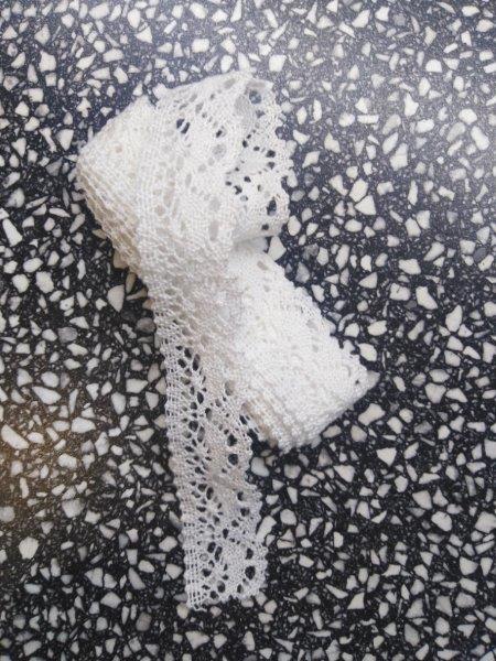 Krajka paličkovaná 23 mm bílá