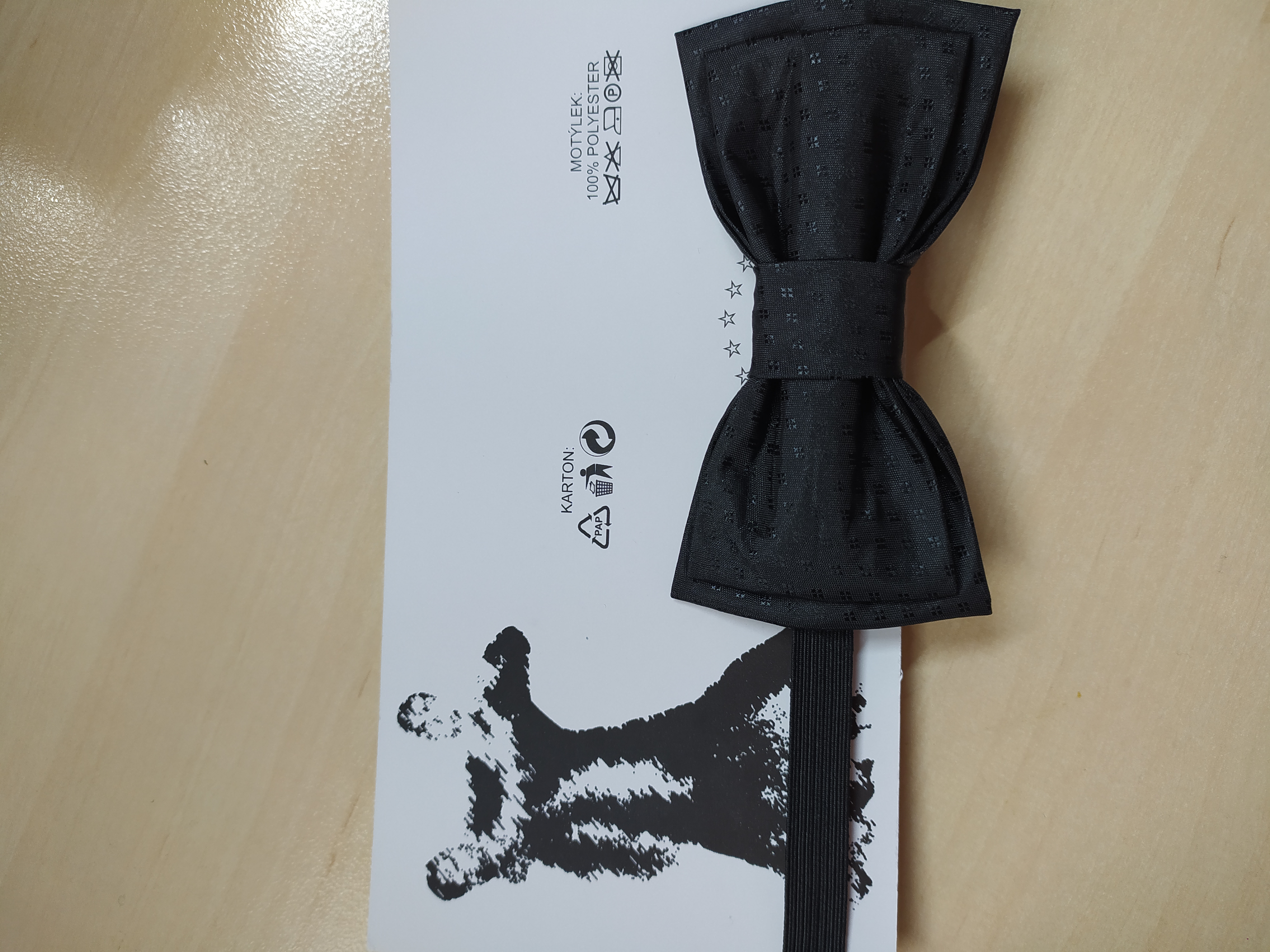 Motýlek pánský dvojitý černý