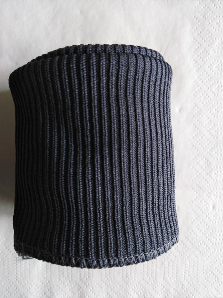 Náplety polyesterové - 2x rukáv, 1x pas, tmavě šedé