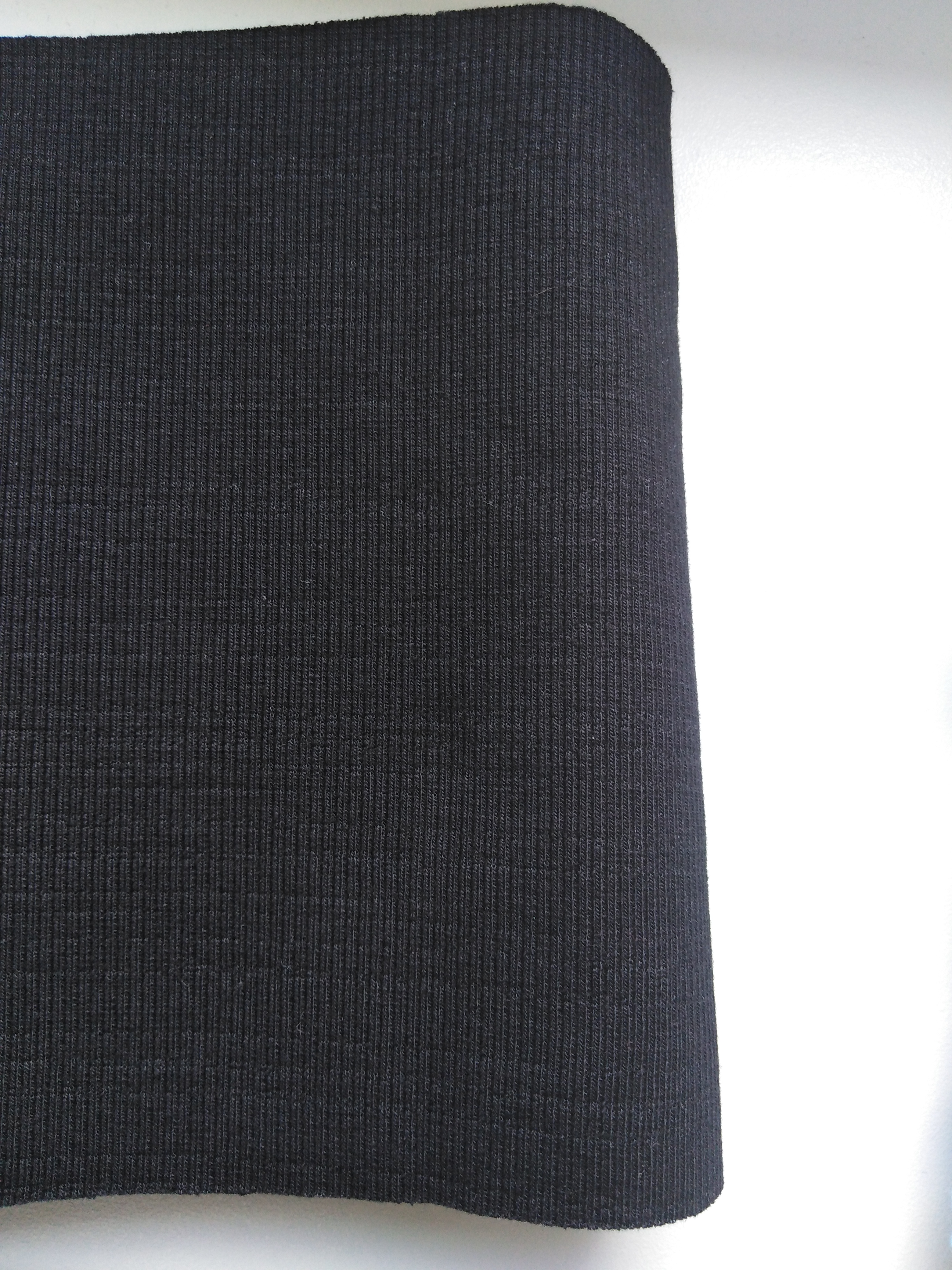 Náplet bavlněný odstřih černý 80 x 16 cm