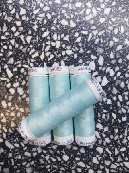 Nitě pružné a entlovací 100 m mátová 406