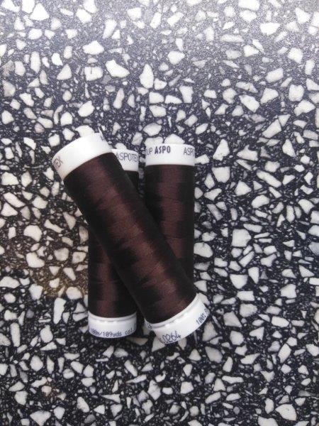 Nitě pružné a entlovací 100 m čokoládová 264