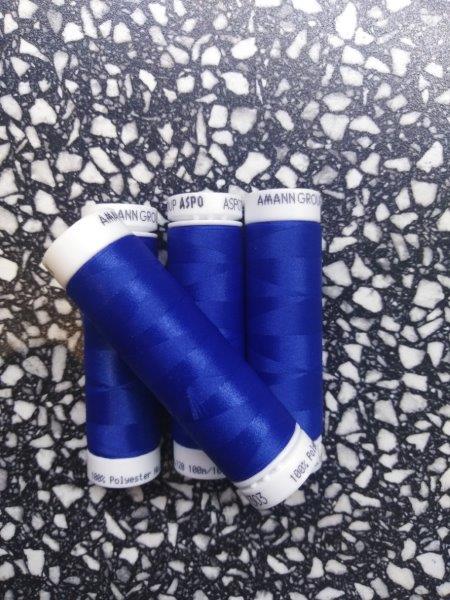 Nitě pružné a entlovací 100 m tmavá modř 1303