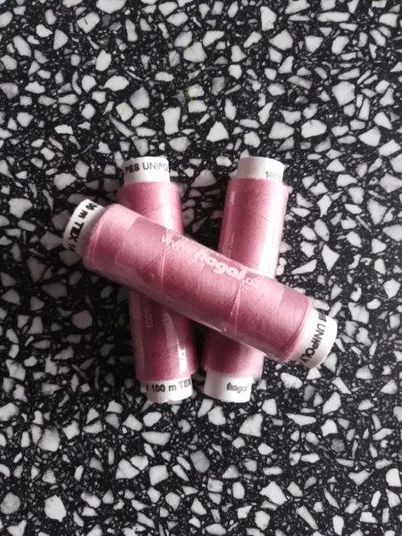 Nitě Unipoly 120 14x2 100 m starorůžová 372