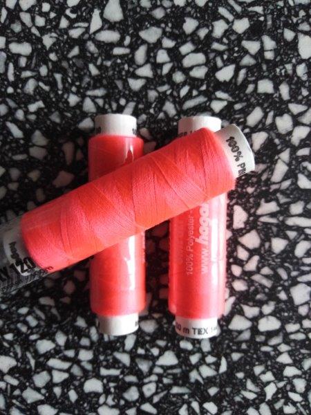 Nitě Unipoly 120 14x2 100 m reflexní růžová