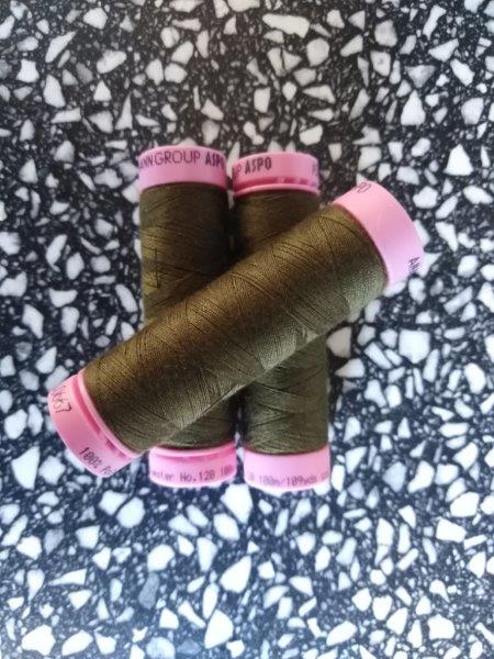 Nitě univerzální PES 100 m khaki 667