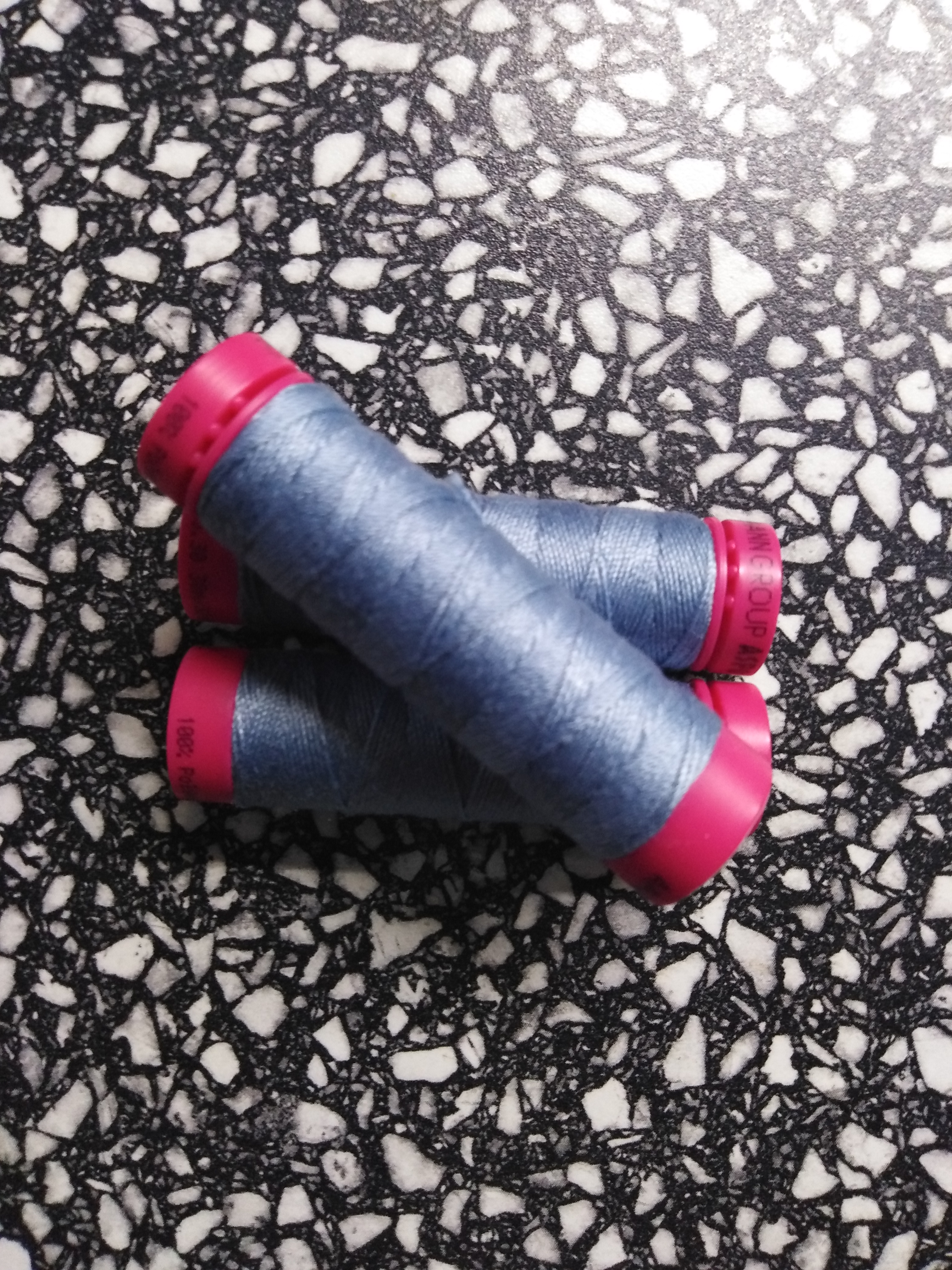 Nitě jeansové ASPO 30 m holubí modř 1342